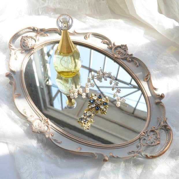 image-Retro mirror tray