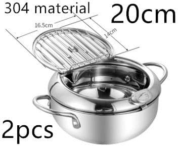 image-Stainless Steel Telescopic Folding Basket Frying Basket French Fries Degreasing Kitchen Tool
