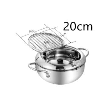 image-Stainless Steel Telescopic Folding Basket Frying Basket French Fries Degreasing Kitchen Tool