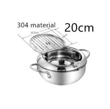 image-Stainless Steel Telescopic Folding Basket Frying Basket French Fries Degreasing Kitchen Tool