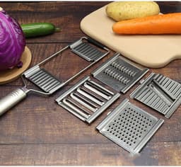 image-Stainless Steel Grater, Vegetable And Fruit Slicer, Peeler