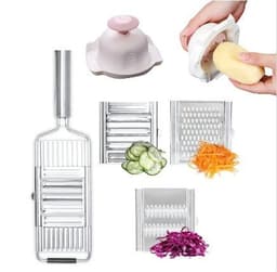 image-Stainless Steel Grater, Vegetable And Fruit Slicer, Peeler
