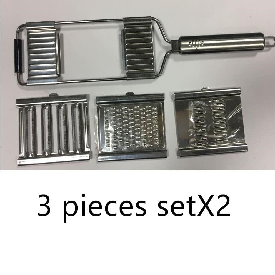 image-Stainless Steel Grater, Vegetable And Fruit Slicer, Peeler