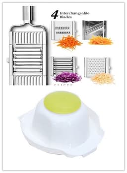 image-Stainless Steel Grater, Vegetable And Fruit Slicer, Peeler