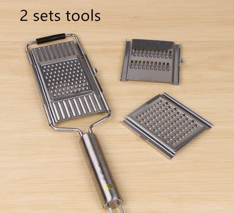 image-Stainless Steel Grater, Vegetable And Fruit Slicer, Peeler