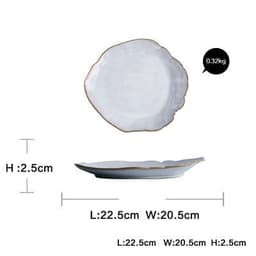 image-Irregular ceramic tableware
