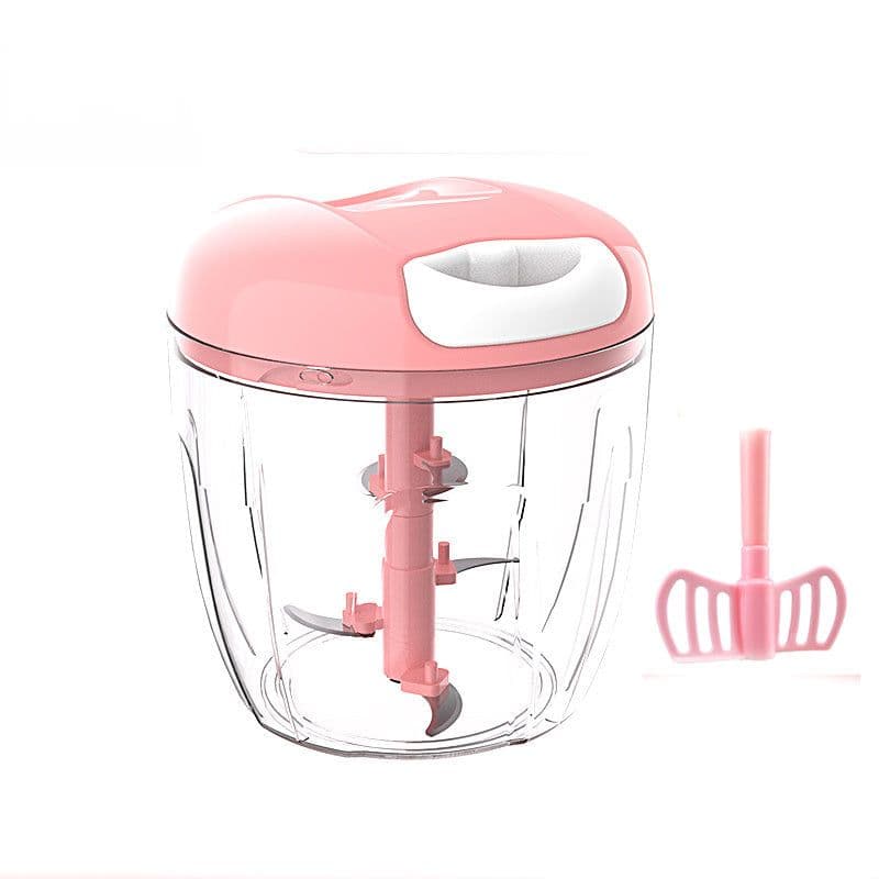 image-Mini Powerful Meat Grinder Garlic Press Ginger Grinding Vegetable Cutter Hand-power Food Chopper Mincer Mixer