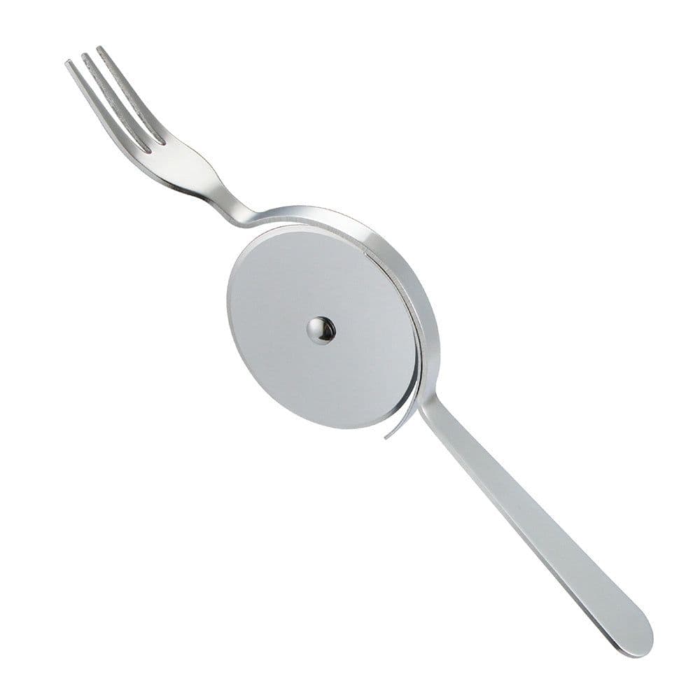 image-Stainless Steel Cake Cutter with Knife and Fork