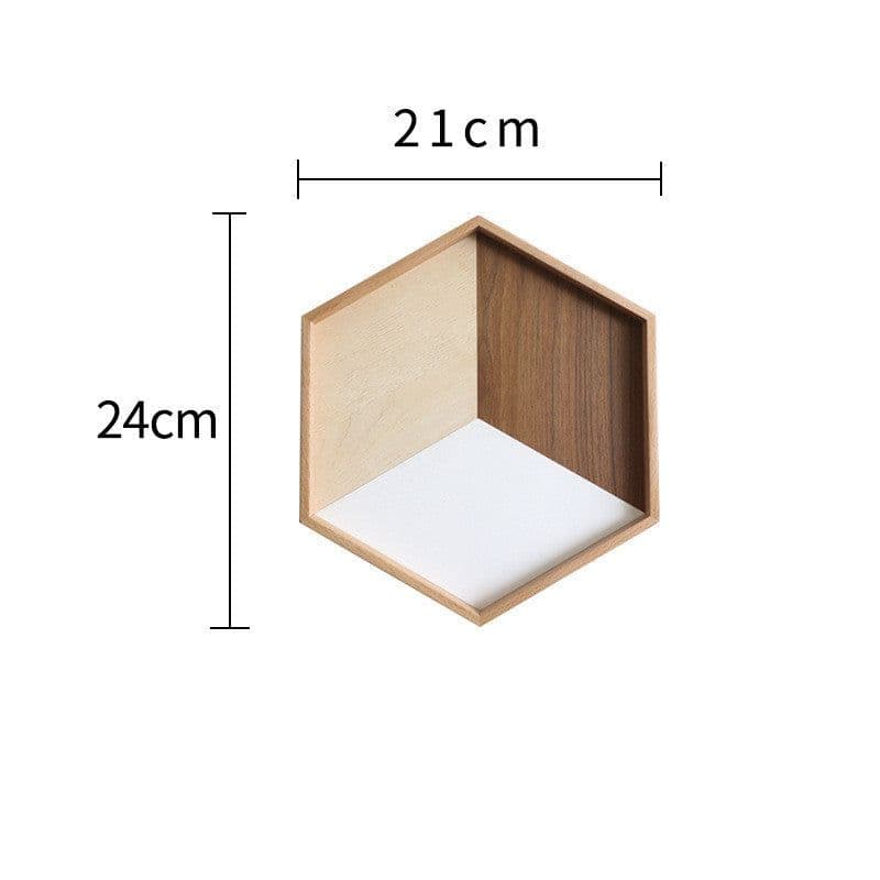 image-wooden tray wooden plate hexagon
