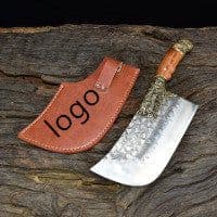 image-Household Bone Chopping Hand-forged Kitchen Knife Dual-use Knife Ghost Hand Made Chef Knives