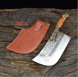 image-Household Bone Chopping Hand-forged Kitchen Knife Dual-use Knife Ghost Hand Made Chef Knives