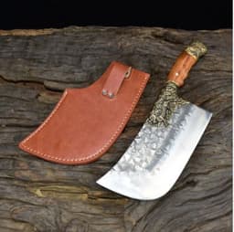 image-Household Bone Chopping Hand-forged Kitchen Knife Dual-use Knife Ghost Hand Made Chef Knives