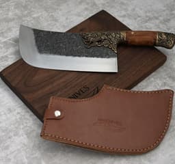 image-Household Bone Chopping Hand-forged Kitchen Knife Dual-use Knife Ghost Hand Made Chef Knives