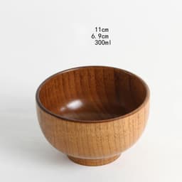 image-Japanese style natural jujube wooden bowl