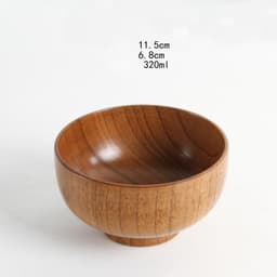 image-Japanese style natural jujube wooden bowl