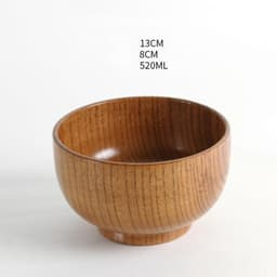 image-Japanese style natural jujube wooden bowl