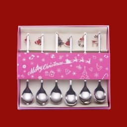 image-Merry Christmas Spoons Xmas Party Tableware Ornaments Christmas Decorations