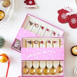 image-Merry Christmas Spoons Xmas Party Tableware Ornaments Christmas Decorations