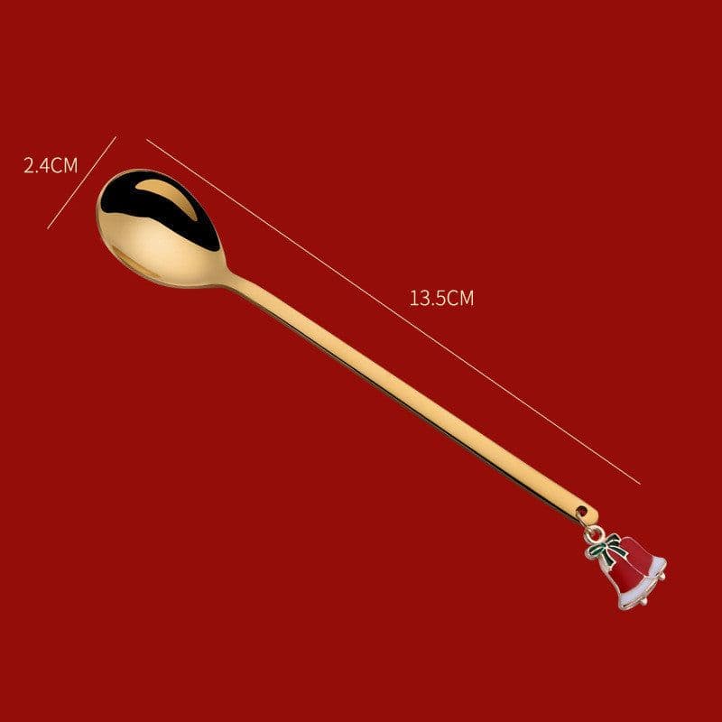 image-Merry Christmas Spoons Xmas Party Tableware Ornaments Christmas Decorations