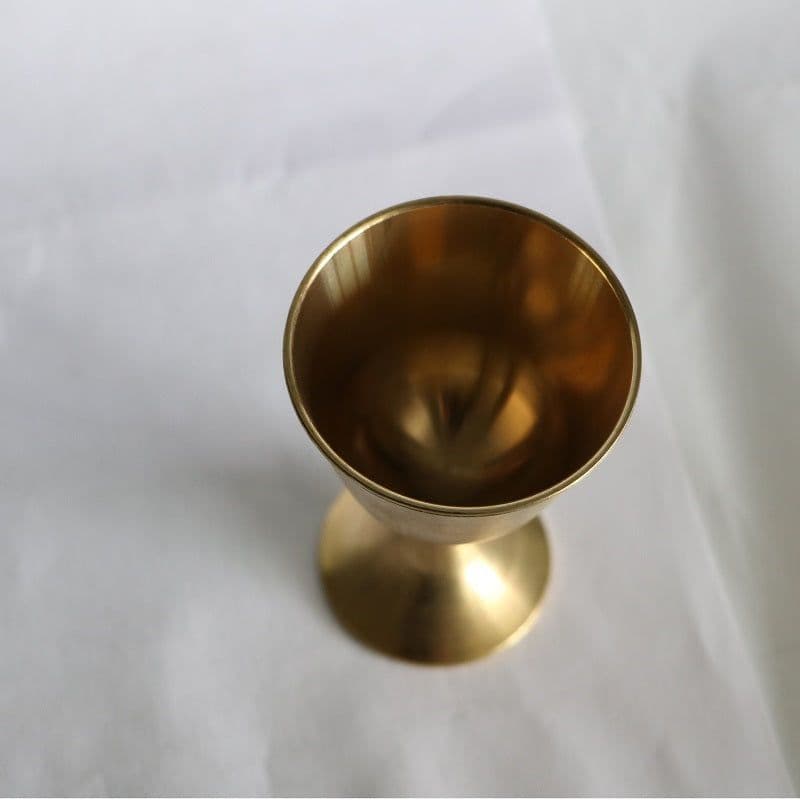 image-Pure copper holy grail brass cup fortune teller tarot card