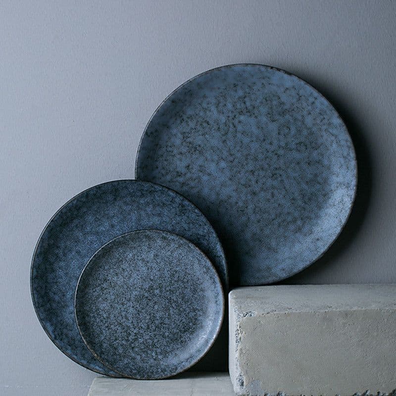 image-Ceramic round dinner plate