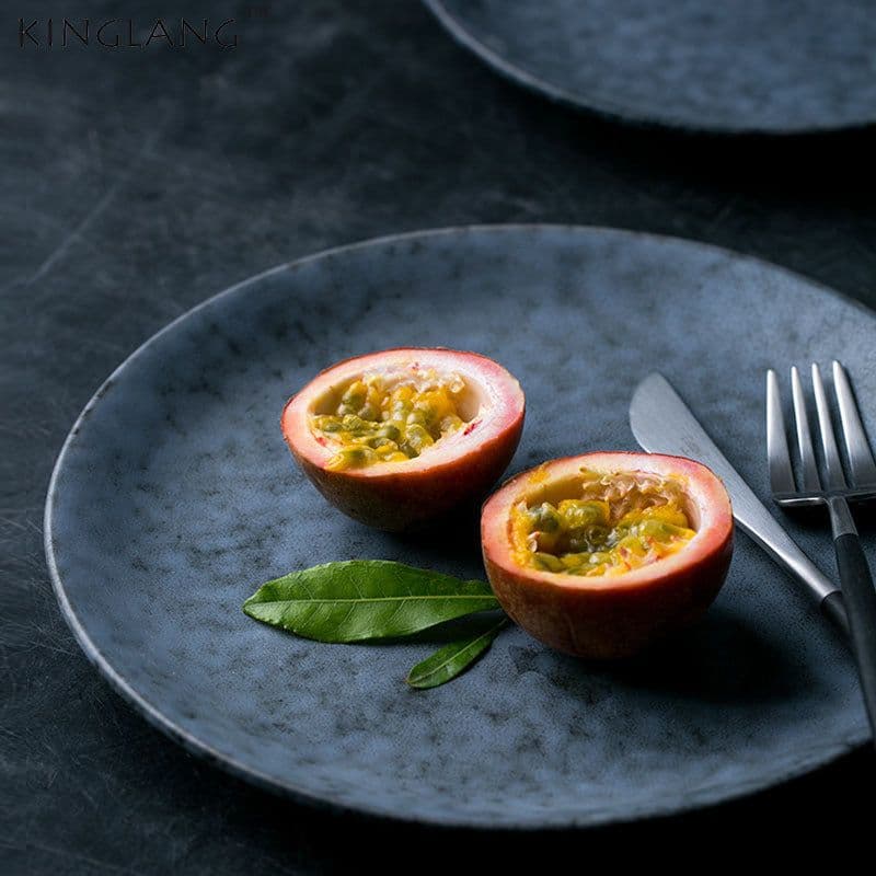 image-Ceramic round dinner plate