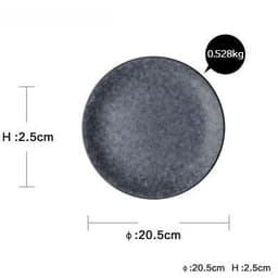 image-Ceramic round dinner plate