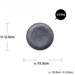image-Ceramic round dinner plate