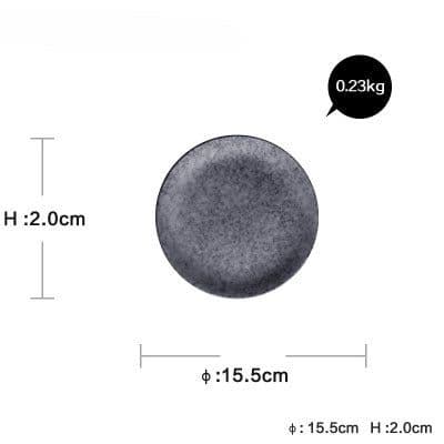 image-Ceramic round dinner plate