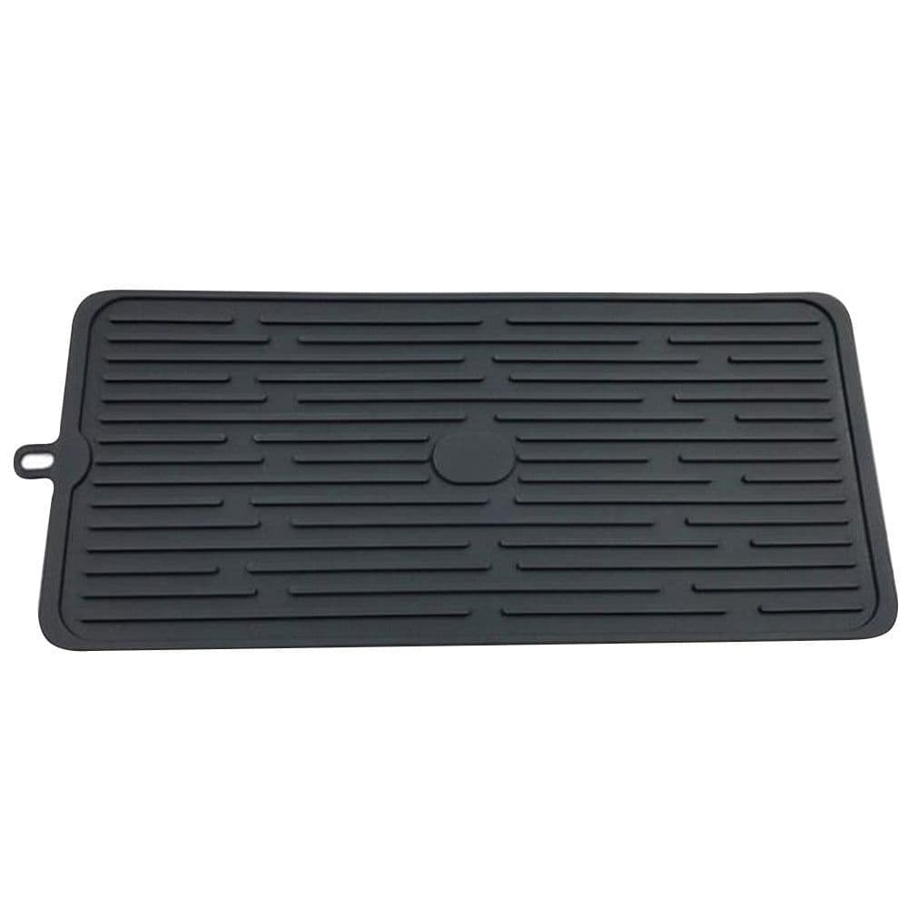 image-Foldable Silicone Drain Pad Non-slip Drain Drying Flume Draining Mat Non-slip Placemat For Kitchen Accessories