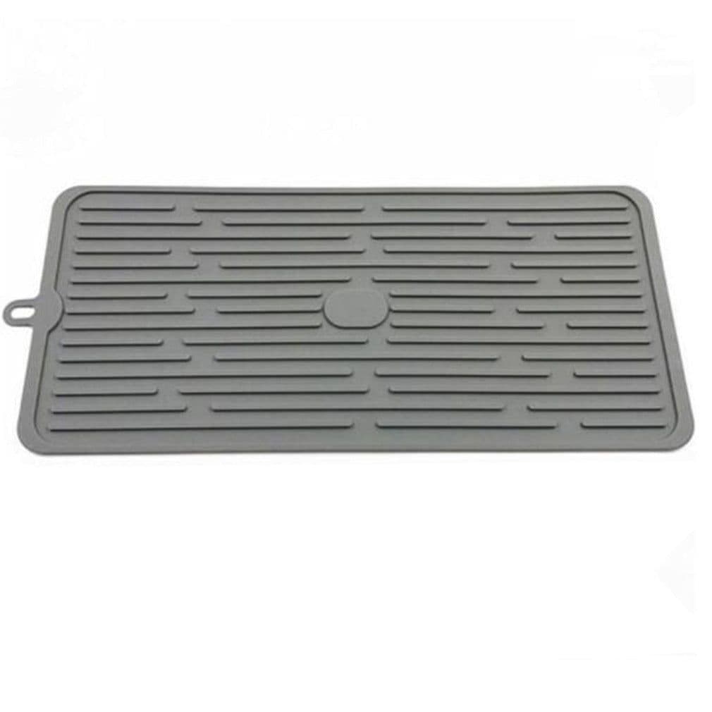 image-Foldable Silicone Drain Pad Non-slip Drain Drying Flume Draining Mat Non-slip Placemat For Kitchen Accessories