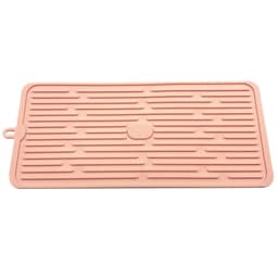 image-Foldable Silicone Drain Pad Non-slip Drain Drying Flume Draining Mat Non-slip Placemat For Kitchen Accessories