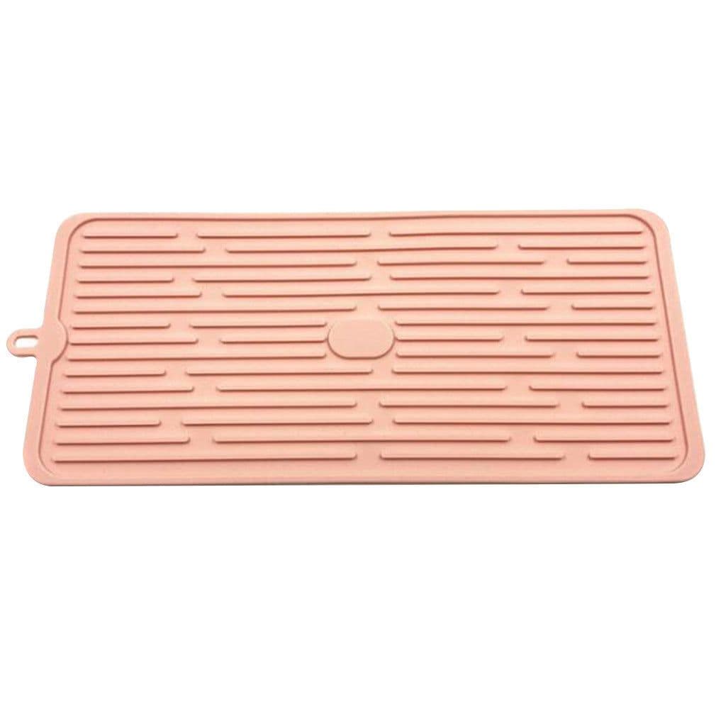 image-Foldable Silicone Drain Pad Non-slip Drain Drying Flume Draining Mat Non-slip Placemat For Kitchen Accessories