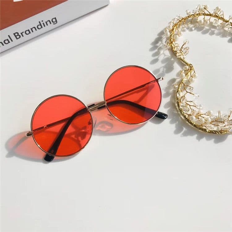 image-Sunglasses Kids Decorative Glasses Frame Tide Shade Sunglasses