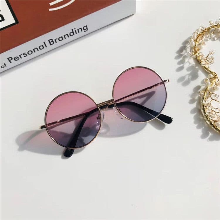 image-Sunglasses Kids Decorative Glasses Frame Tide Shade Sunglasses