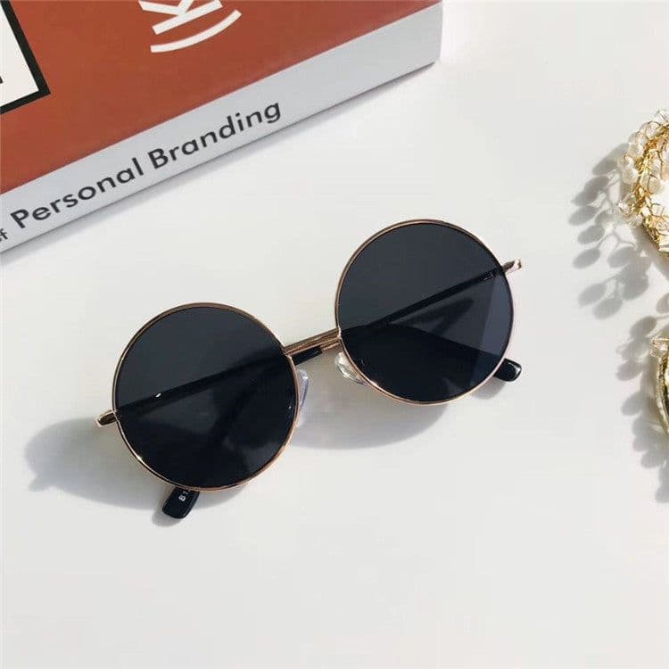 image-Sunglasses Kids Decorative Glasses Frame Tide Shade Sunglasses