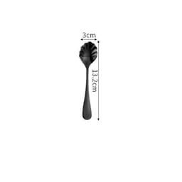 image-Stainless Steel Cutlery Set Titanium-Plated Black Four-Piece Cutlery