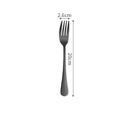 image-Stainless Steel Cutlery Set Titanium-Plated Black Four-Piece Cutlery
