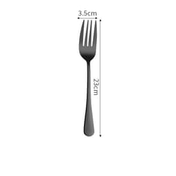 image-Stainless Steel Cutlery Set Titanium-Plated Black Four-Piece Cutlery