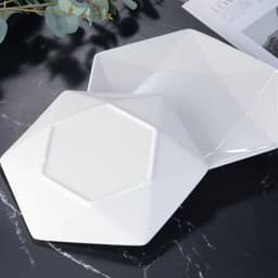image-Creative Commercial White Plates for Household Dishes