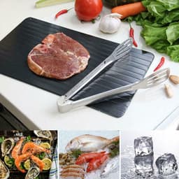 image-Fast Defrost Tray Fast Thaw Frozen Food Meat Fruit Quick Defrosting Plate Board Defrost Tray Thaw Master Kitchen Gadgets