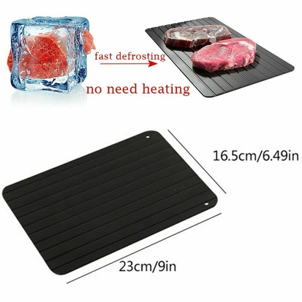 image-Fast Defrost Tray Fast Thaw Frozen Food Meat Fruit Quick Defrosting Plate Board Defrost Tray Thaw Master Kitchen Gadgets