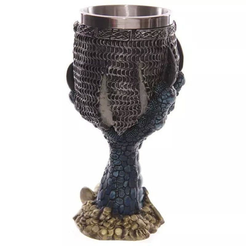 image-Horrible Resin Stainless Steel Design Wine Glass Horror Cup Skull Goblet Perfect Gift Skull For Lovers Halloween Theme Parties