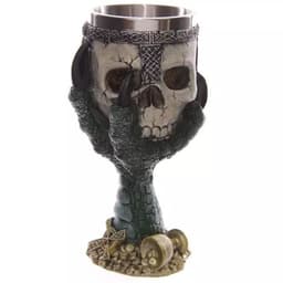 image-Horrible Resin Stainless Steel Design Wine Glass Horror Cup Skull Goblet Perfect Gift Skull For Lovers Halloween Theme Parties