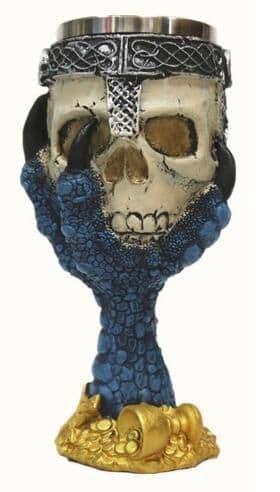 image-Horrible Resin Stainless Steel Design Wine Glass Horror Cup Skull Goblet Perfect Gift Skull For Lovers Halloween Theme Parties