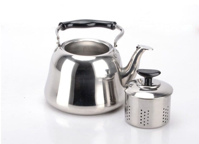 image-arge capacity tea kettle Non-magnetic kettle classical plus soup pot stainless steel teapot with strainer
