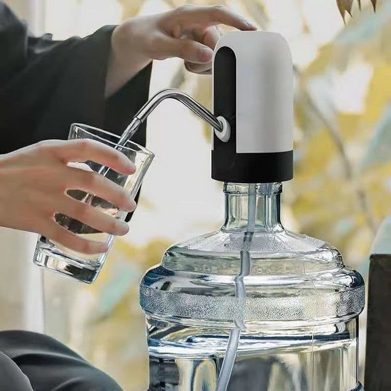 image-Automatic Electric Drinking Water Bottle Pumps USB Charging With Switching Smart Water Pumping Device Home Appliance