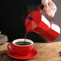 image-Aluminum Stovetop Moka Coffee Maker Espresso Pot