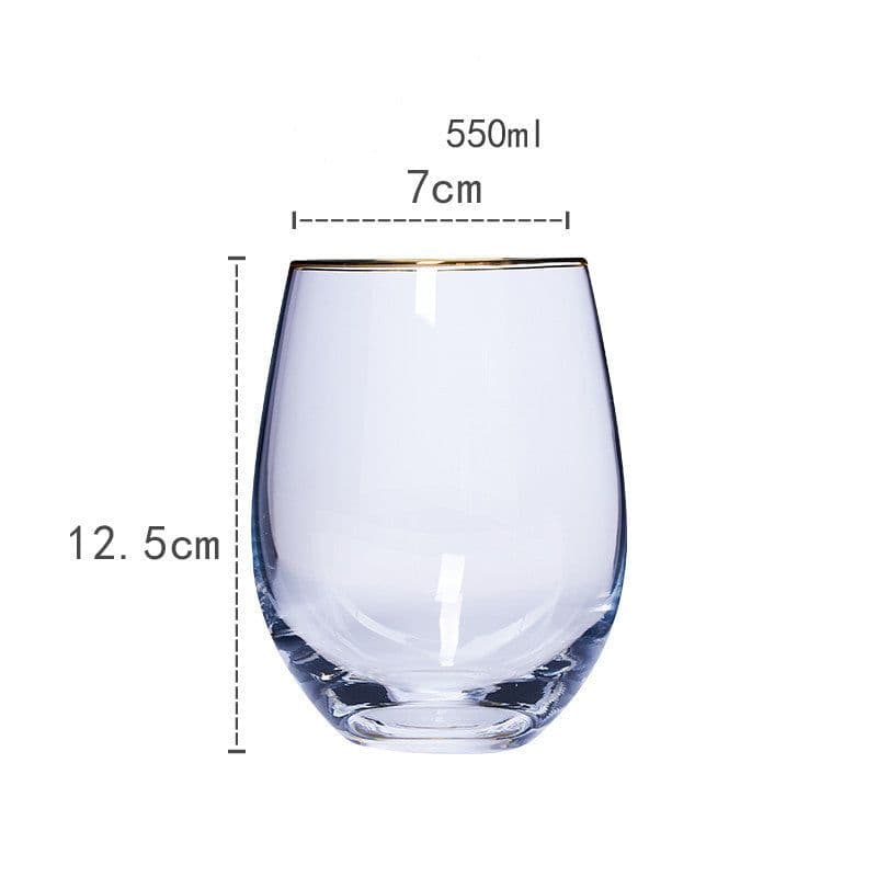 image-Nordic Colorful Glass Rainbow Glass Family Drinking Water Cup Dazzling Cup