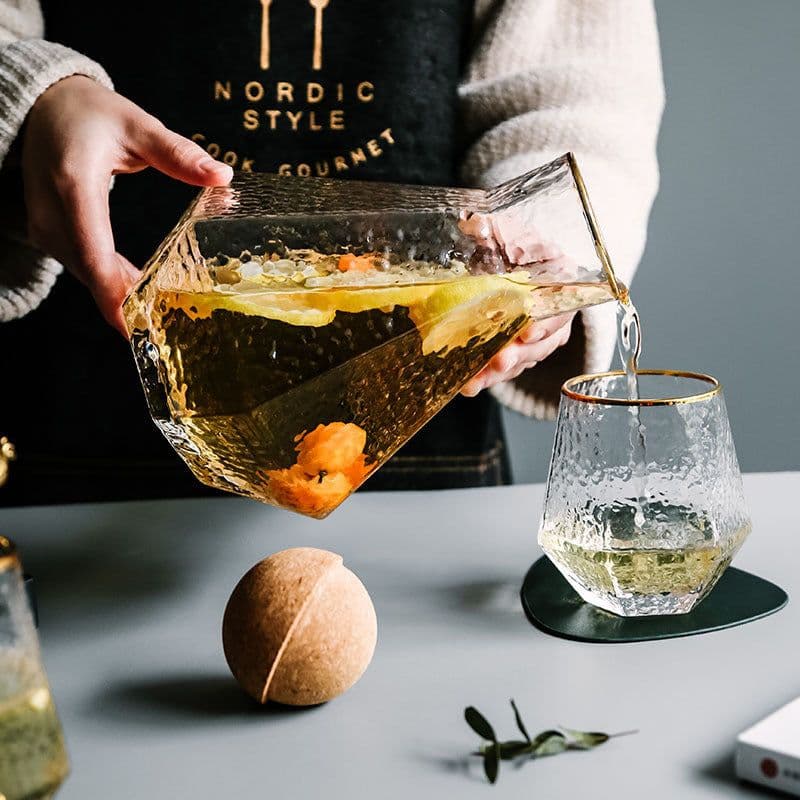 image-Geometric glass cold kettle